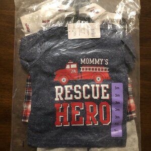 Carter’s Mommy's Firetruck Rescue Hero 3 Month Set